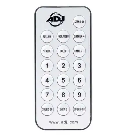 ADJ UC- Télécommande IR pour Inno Pocket, Monster, etc.