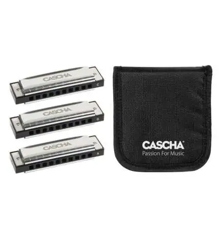 Cascha Verlag Blues Harmonica 3er Set