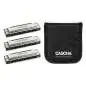 Cascha Verlag Blues Harmonica 3er Set