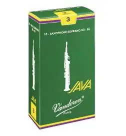 Vandoren Palhetas Sax Soprano Java 2,5 Caixa com 10 Unids.
