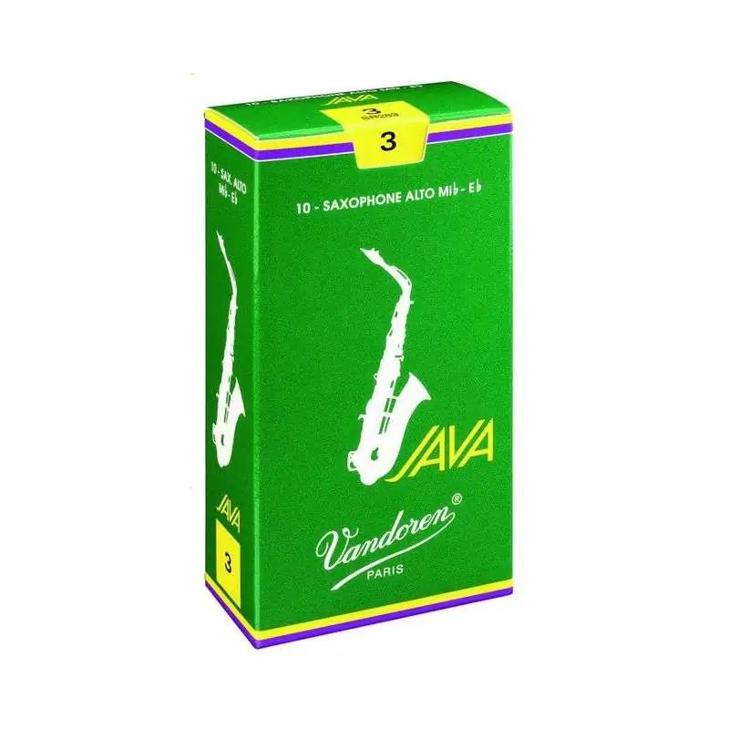 Vandoren Palhetas Sax Alto Java 3 Caixa com 10 unids.
