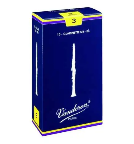 Vandoren Palhetas Clarinete Bb Classic 2,5 Cx. com 10 unids.