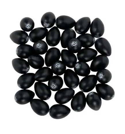 Latin Percussion Egg Shaker Set Black, 36 Stück