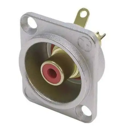 Neutrik NF2D-2 Fiche encastrable cinch rouge