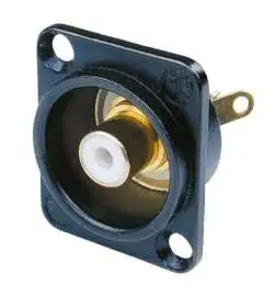 Neutrik NF2D-B-9 Cinch inbouwplug wit