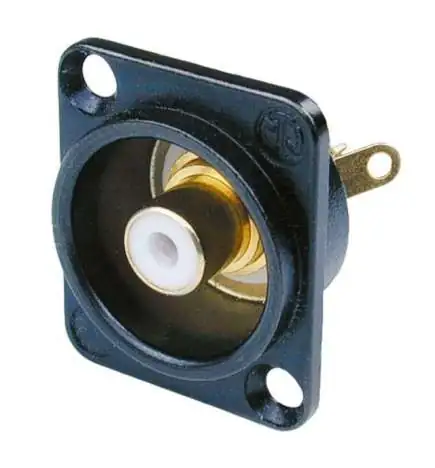 Neutrik NF2D-B-9 Cinch inbouwplug wit