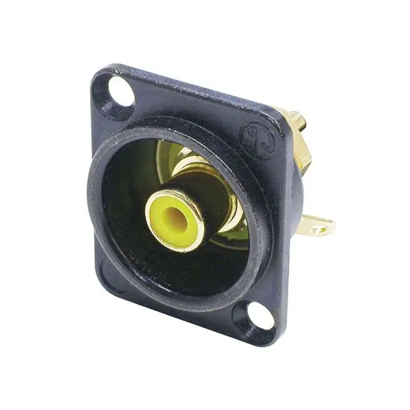 Neutrik NF2D-B-4 Conector RCA amarillo