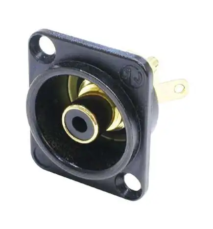 Neutrik NF2D-B-0 Cinch inbouwplug zwart
