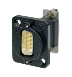 Neutrik NADB9MF-B D-SUB Durchgangs-Einbaustecker