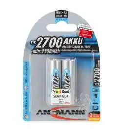 Ansmann NiMH batterij AA 2700 mAh