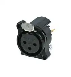 Neutrik NC3FBV1-B XLR-Chassisbuchse