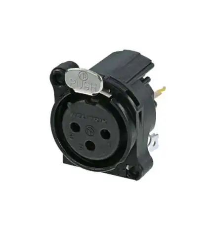 Neutrik NC3FBV1-B Connecteur châssis