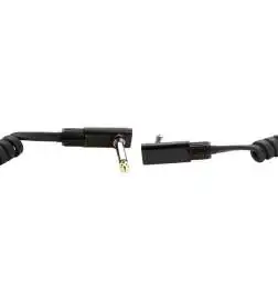 Rockboard Black Coiled Series Flat Patch Cable 0,3 m