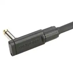Rockboard Black Coiled Series Flat Patch Cable 0,3 m