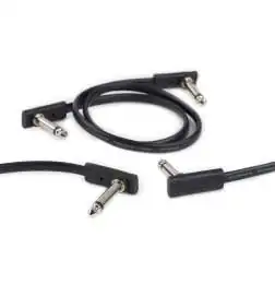 Rockboard Flat Patch Cable Black Series 1 m
