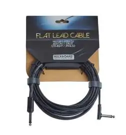 Rockboard Flat Instrument Cable Straight Angled 6 m