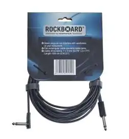 Rockboard Flat Instrument Cable Straight Angled 6 m