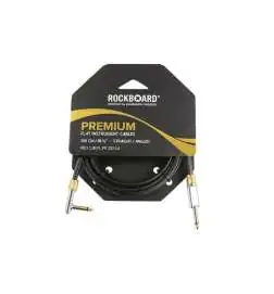Rockboard Premium Flat Instrument Cable Straight Angled 3 m