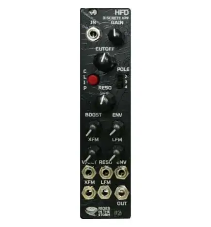 RIDES IN THE STORM HFD 4 Pole Highpass Filter Synth Filter Modules