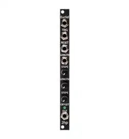 2hp Euclid Black Hardware-Sequenzer