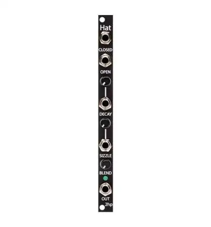 2hp Hat Black Drums-Modul
