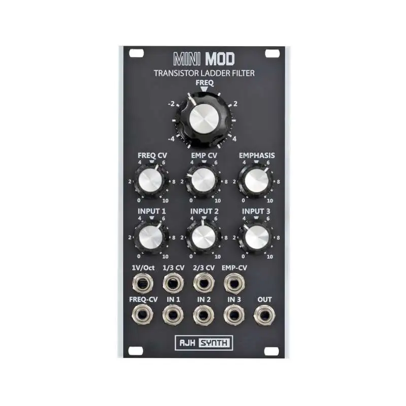 AJH Synth Synth MiniMod VCF Black Módulo eurorack de filtrado AJH Synth Synth MiniMod VCF Black Módulo eurorack de filtrado