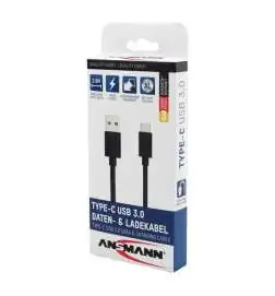 Ansmann Cable de datos y carga Type C USB 2 m