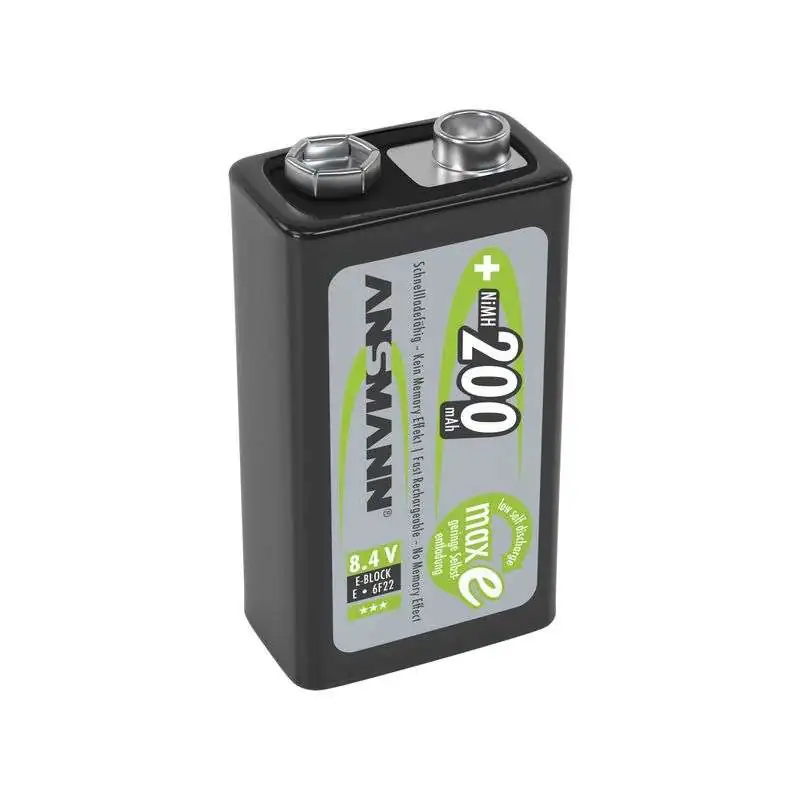 Ansmann NiMH Batterie 9-V-Block E 200 mAh maxE