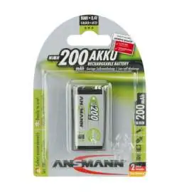 Ansmann NiMH Battery 9-V-Block E 200 mAh maxE