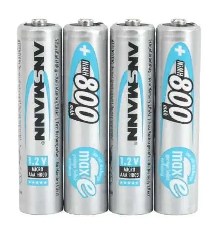 Ansmann NiMH Akku Micro AAA 800 mAh maxE