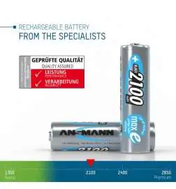 Ansmann NiMH Blue battery AA 2100 mAh maxE