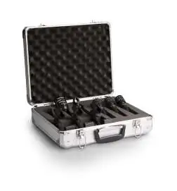 Audix DP4 Drum Case 1x - D6, 3x - i5, 3x - D-Flex - Clamp