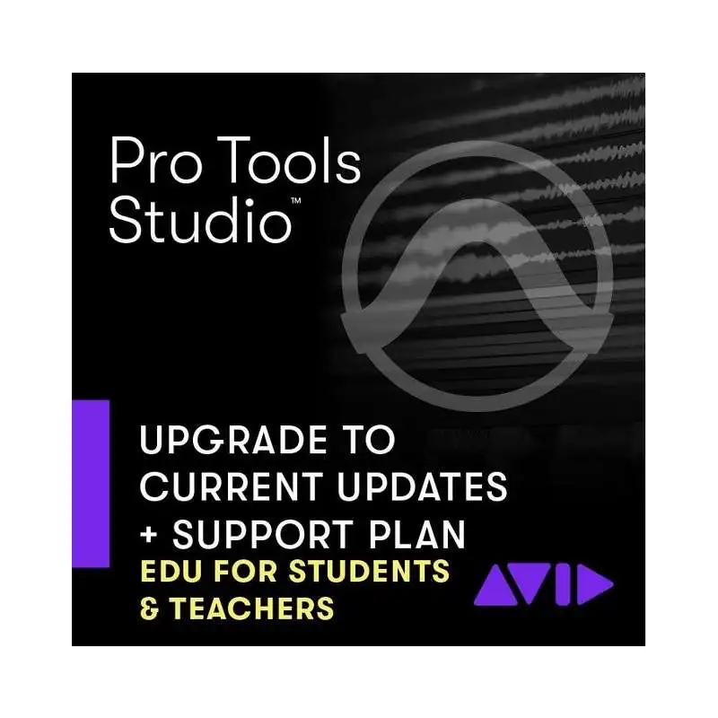 Avid Pro Tools Studio Upgrade To Current Updates & Support Plan EDU Student/Teacher