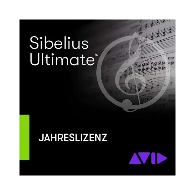 Avid Sibelius Ultimate Jahreslizenz License Code