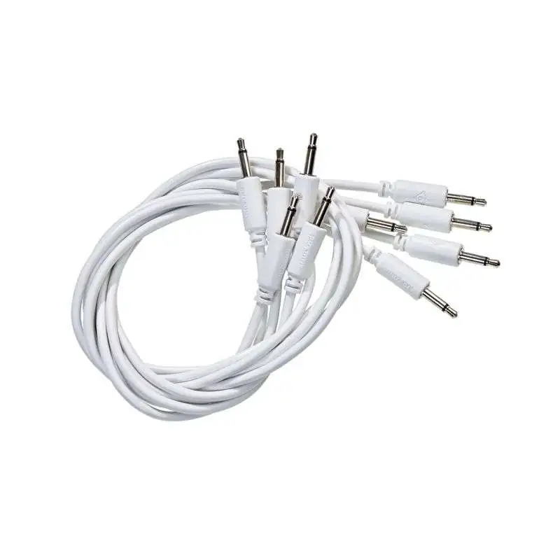 Black Market Modular Patch Cables 90mm White (5-Pack)