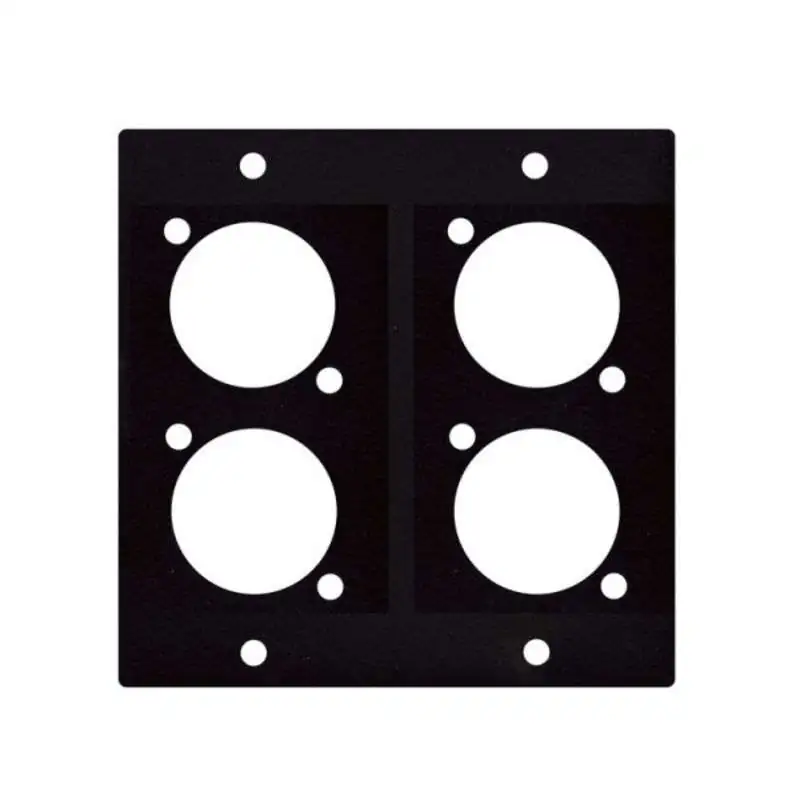DAP 4 x XLR Modul f. Rackblende 2 Segmente, D- Loch