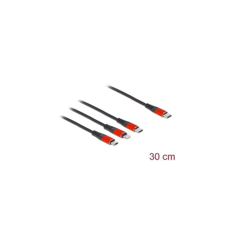 DELOCK Delock USB Ladekabel 3 in 1 - 0,3m