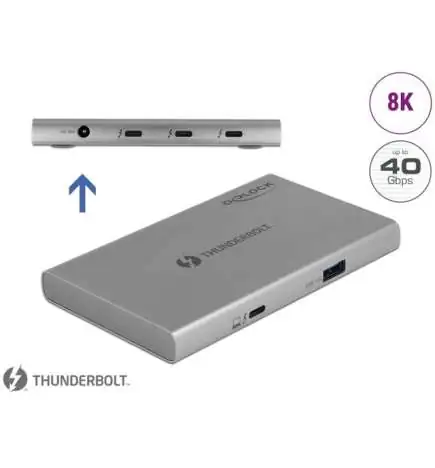 DELOCK Thunderbolt 4 Hub 3 Port