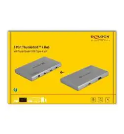 DELOCK Thunderbolt 4 Hub 3 Port