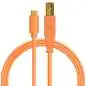 DJ TECHTOOLS USB-C/USB-B Chroma Cable (Neon Orange)