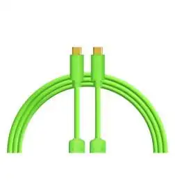 DJ TECHTOOLS Chroma Cable USB-C to C,green - 1,0m, gerader Stecker