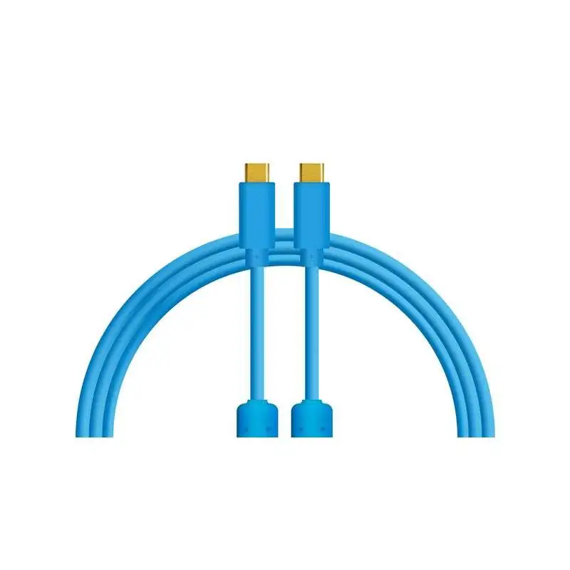 DJ TECHTOOLS Chroma Cable USB-C to C, blue - 1,0 m, gerader Stecker DJ TECHTOOLS Chroma Cable USB-C to C, blue - 1,0 m, gerader Stecker