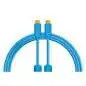DJ TECHTOOLS Chroma Cable USB-C to C, blue - 1,0 m, gerader Stecker DJ TECHTOOLS Chroma Cable USB-C to C, blue - 1,0 m, gerader Stecker