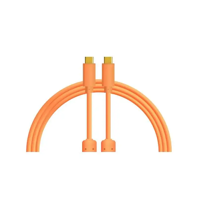 DJ TECHTOOLS Chroma Cable USB-C to C, orange - 1,0 m, gerader Stecker