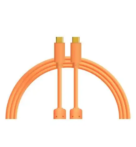 DJ TECHTOOLS Chroma Cable USB-C to C, orange - 1,0 m, gerader Stecker