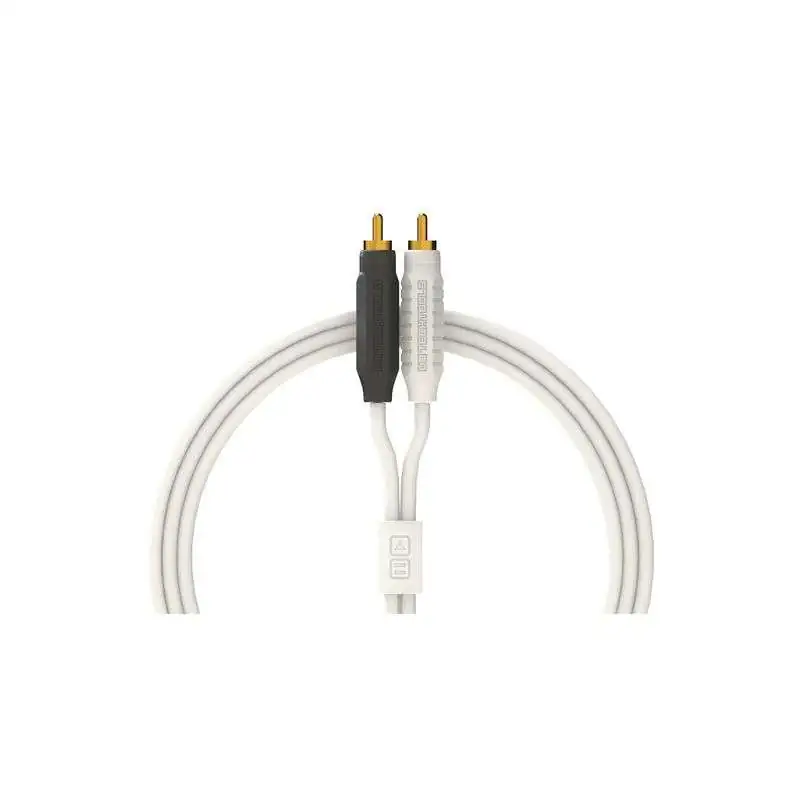 DJ TECHTOOLS Chroma Cables Audio MK2 RCA/RCA - White DJ TECHTOOLS Chroma Cables Audio MK2 RCA/RCA - White
