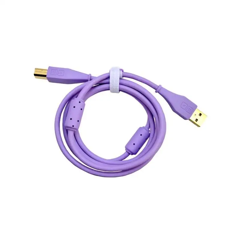 DJ TECHTOOLS DJTT USB Chroma Cable Purple 1,5m, conector plano DJ TECHTOOLS DJTT USB Chroma Cable Purple 1,5m, conector plano