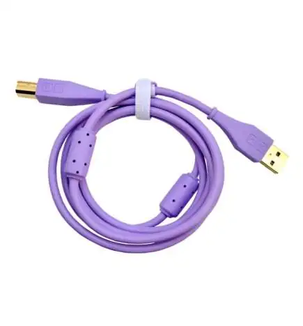 DJ TECHTOOLS Cabo DJTT USB Chroma Purple 1,5m, Plug reto