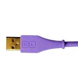 DJ TECHTOOLS DJTT USB Chroma Cable Purple 1,5m, conector plano