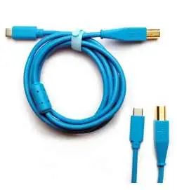 DJ TECHTOOLS DJTT USB-C Chroma Cable Blue 1,5m, gerader Stecker
